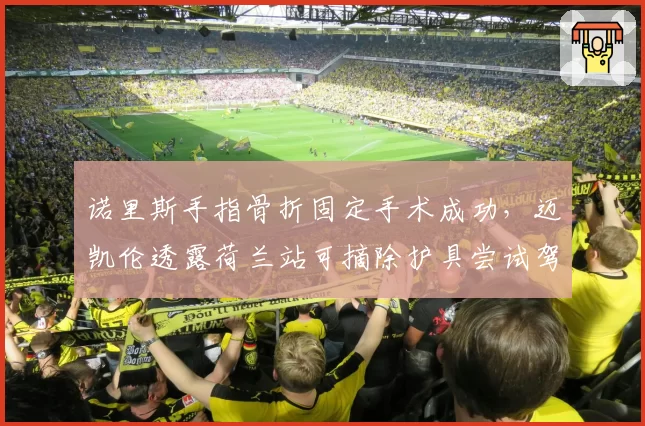 诺里斯手指骨折固定手术成功，迈凯伦透露荷兰站可摘除护具尝试驾驶