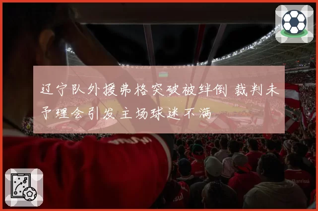 辽宁队外援弗格突破被绊倒 裁判未予理会引发主场球迷不满